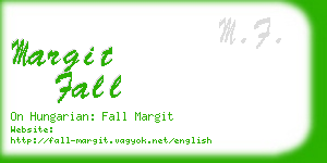 margit fall business card